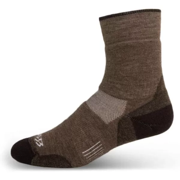 Minus33 Merino Wool Clothing Mountain Heritage All Season Lightweight Crew Socks Made in USA New HampshireCoffee