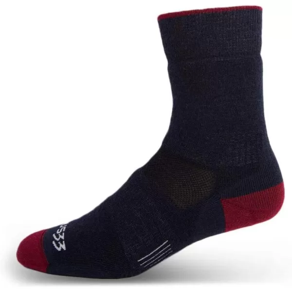 Minus33 Merino Wool Clothing Mountain Heritage All Season Lightweight Crew Socks Made in USA New HampshirePatriot