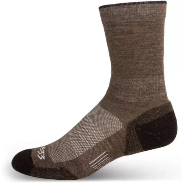 Minus33 Merino Wool Clothing Mountain Heritage Crew Liner Socks Made in USA New HampshireCoffee