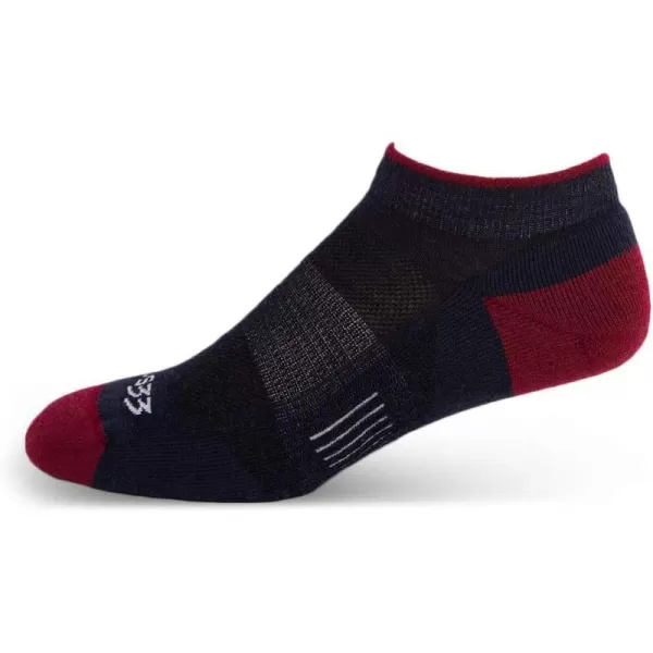 Minus33 Merino Wool Clothing Mountain Heritage Full Cushion No Show Socks Made in USA New HampshirePatriot