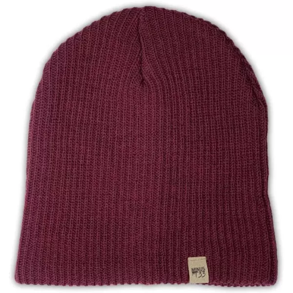 Minus33 Merino Wool Everyday Knit Wool BeanieBurgundy