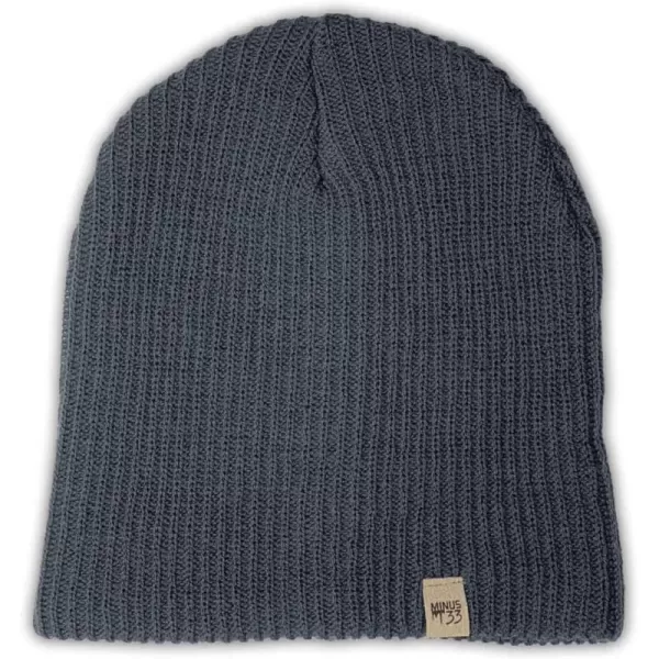 Minus33 Merino Wool Everyday Knit Wool BeanieCharcoal Gray