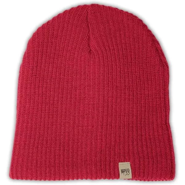 Minus33 Merino Wool Everyday Knit Wool BeanieTrue Red