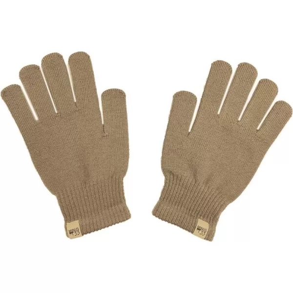 Minus33 Merino Wool Glove Liner  Warm Base Layer  Ski Liner Glove  3 Season Wear  Multiple Colors and SizesTan499