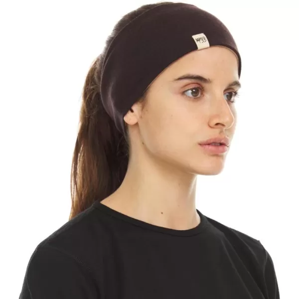 Minus33 Merino Wool Reversible HeadbandDark BrownDesert Sand