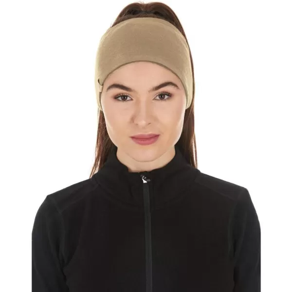 Minus33 Merino Wool Reversible HeadbandDesert Sandblack