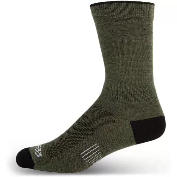 USA Made  Boot Socks  Hunting Socks  Merino Wool  Mountain HeritageS16 Micro Weight Olive Drab