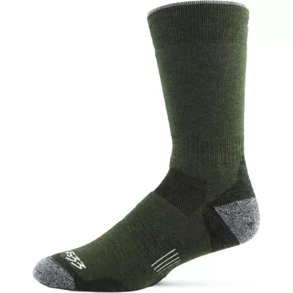 USA Made  Crew Socks  Hiking Socks  Merino Wool  Mountain HeritageS75 Midweight Ivy