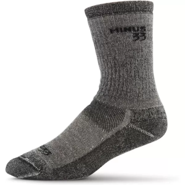 USA Made  Crew Socks  Hiking Socks  Merino Wool  Mountain HeritageS95 Expedition Gray Heather