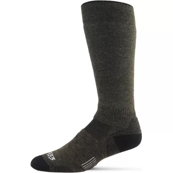 USA Made  Ski and Snowboard Socks  Over the Calf Socks  Merino Wool  Mountain HeritageS79 Midweight Earthen