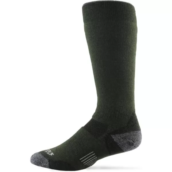 USA Made  Ski and Snowboard Socks  Over the Calf Socks  Merino Wool  Mountain HeritageS79 Midweight Ivy