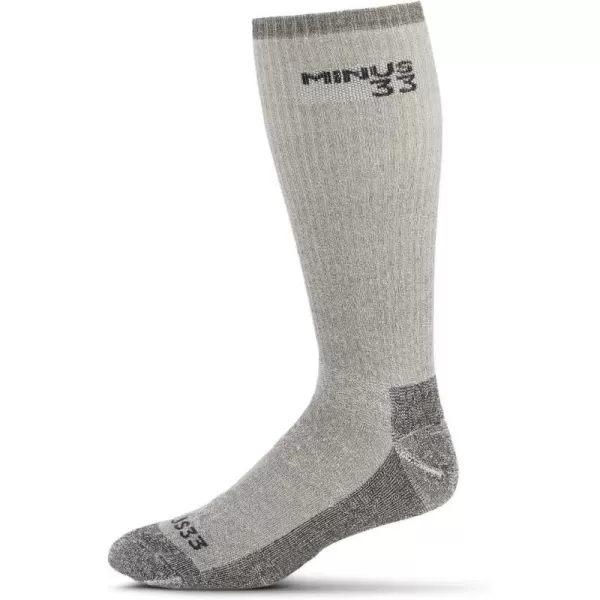 USA Made  Ski and Snowboard Socks  Over the Calf Socks  Merino Wool  Mountain HeritageS99 Expedition Gray Heather