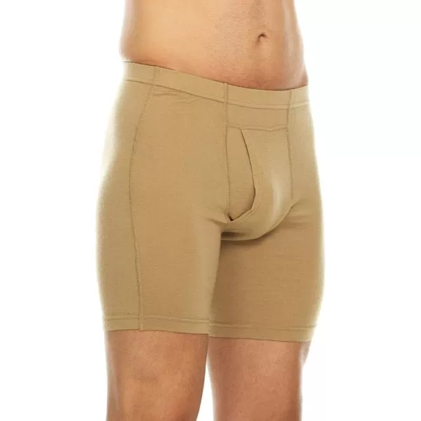 100 Merino Wool Mens Lightweight Boxer BriefDesert Sand