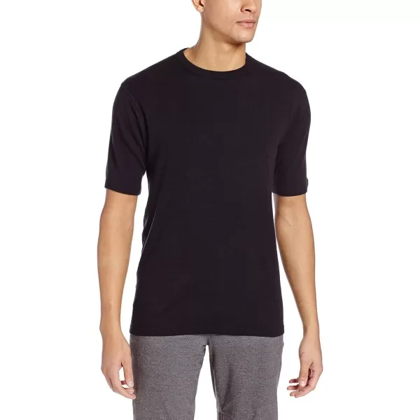 Minus33 Merino Wool 704 Sentinel Mens Midweight Short Sleeve Crew  No Itch Renewable FabricBlack