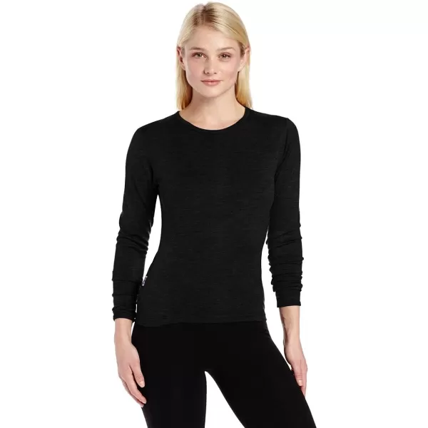 Minus33 Merino Wool 802 Moriah Womens Lightweight Crew  No Itch Renewable FabricBlack