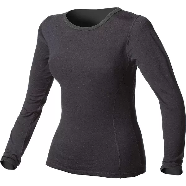 Minus33 Merino Wool 802 Moriah Womens Lightweight Crew  No Itch Renewable FabricBlack