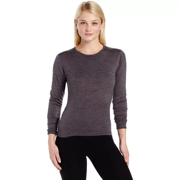 Minus33 Merino Wool 802 Moriah Womens Lightweight Crew  No Itch Renewable FabricCharcoal Grey