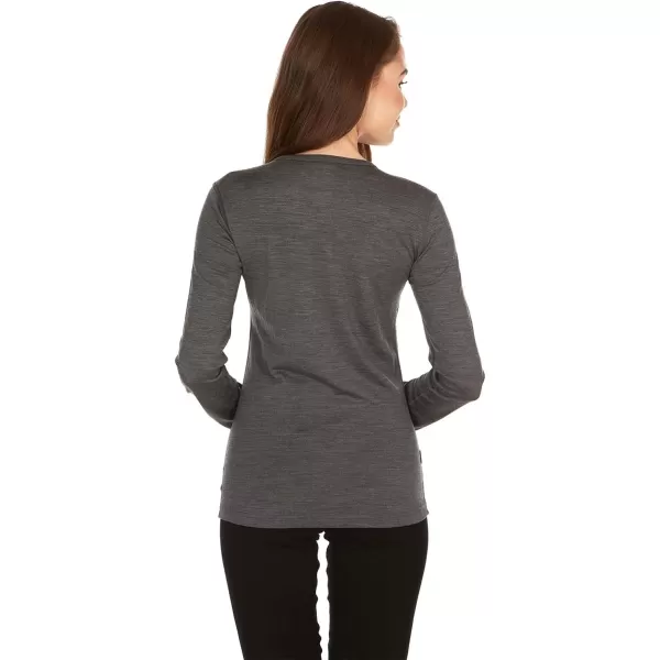 Minus33 Merino Wool 802 Moriah Womens Lightweight Crew  No Itch Renewable FabricCharcoal Grey