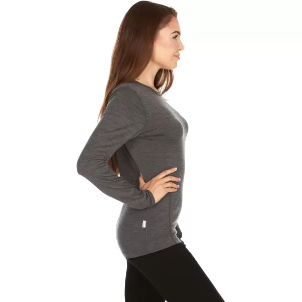 Minus33 Merino Wool 802 Moriah Womens Lightweight Crew  No Itch Renewable FabricCharcoal Grey