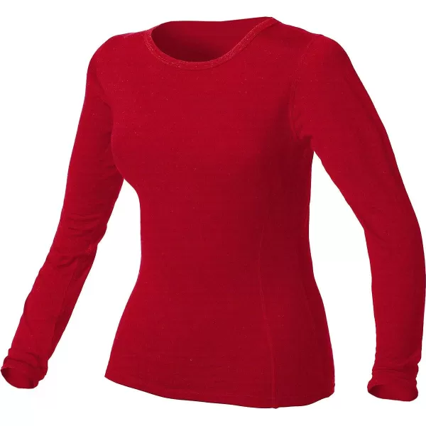 Minus33 Merino Wool 802 Moriah Womens Lightweight Crew  No Itch Renewable FabricTrue Red