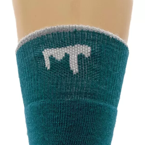 USA Made  Boot Socks  Hunting Socks  Merino Wool  Mountain HeritageS56 Lightweight Teal Green