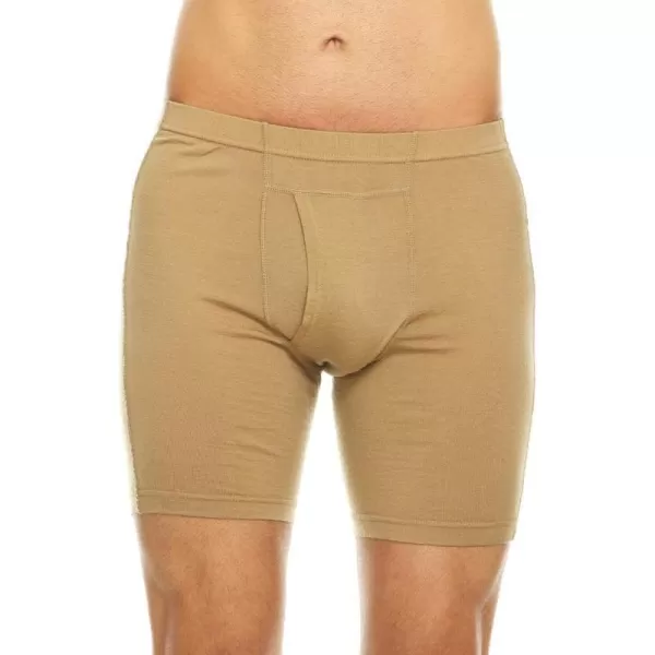 100 Merino Wool Mens Lightweight Boxer BriefDesert Sand