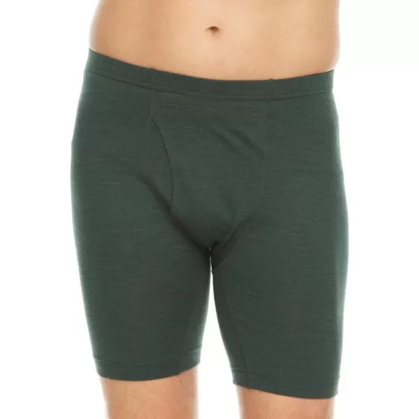 100 Merino Wool Mens Lightweight Boxer BriefForest Green