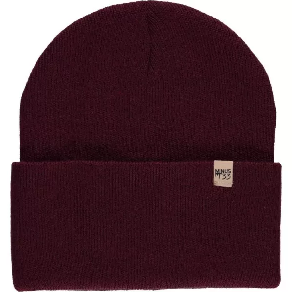 100 Merino Wool Midweight Everyday Knit Cuff Beanie  Warm Winter HatBurgundy