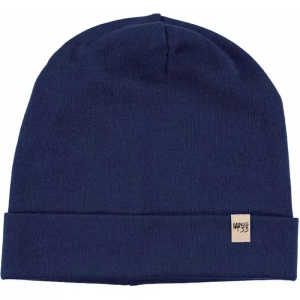 100 Merino Wool Ridge Cuff Beanie  Unisex Warm Winter HatNavy Blue