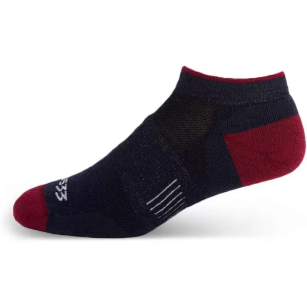 Minus33 Merino Wool Clothing Mountain Heritage All Season Lightweight No Show Socks Made in USA New HampshirePatriot