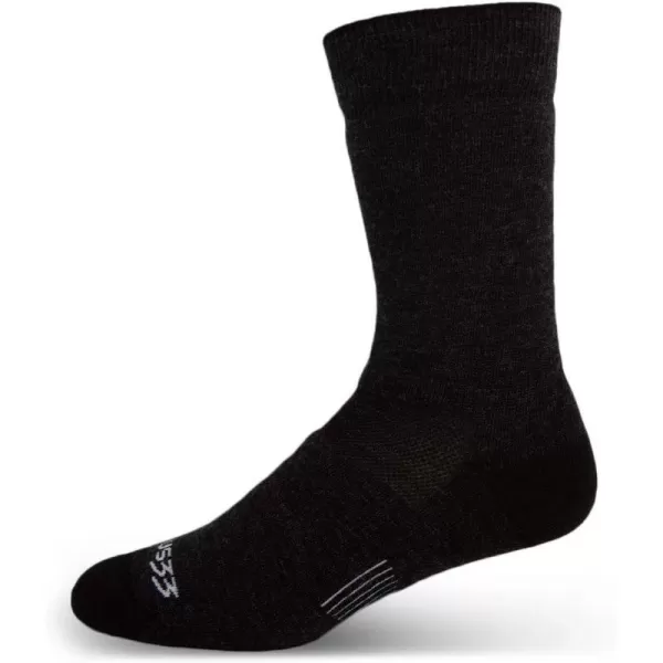 USA Made  Boot Socks  Hunting Socks  Merino Wool  Mountain HeritageS56 Lightweight Black