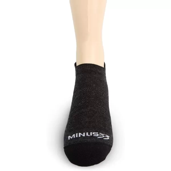 Minus33 Merino Wool Clothing Mountain Heritage No Show Tab Liner Socks Made in USA New HampshireBlack