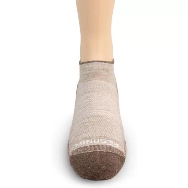 USA Made  No Show Socks  Running Socks  Merino Wool  Mountain HeritageS31 Micro  Cushion Oatmeal