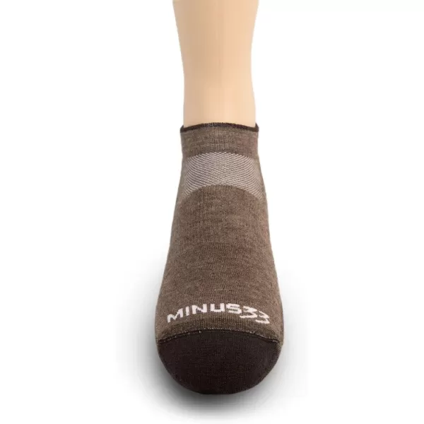 USA Made  No Show Socks  Running Socks  Merino Wool  Mountain HeritageS51 Lightweight Coffee