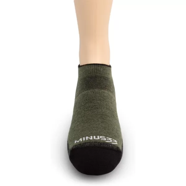 USA Made  No Show Socks  Running Socks  Merino Wool  Mountain HeritageS51 Lightweight Olive Drab