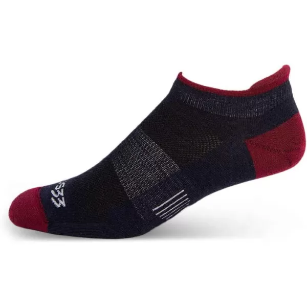 Minus33 Merino Wool Clothing Mountain Heritage No Show Tab Liner Socks Made in USA New HampshirePatriot