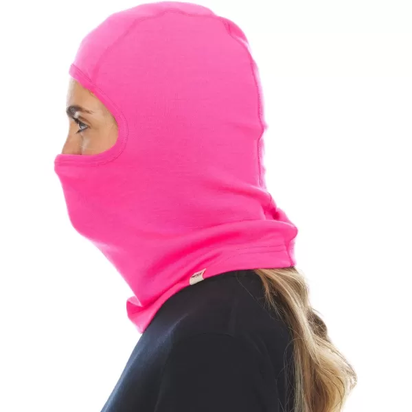 100 Merino Wool BalaclavaBlaze Pink