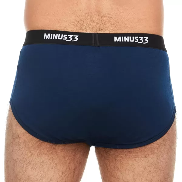 Mens Micro Weight Woolverino Briefs 84 Merino Wool 12 Nylon 4 SpandexNavy Blue