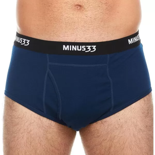 Mens Micro Weight Woolverino Briefs 84 Merino Wool 12 Nylon 4 SpandexNavy Blue