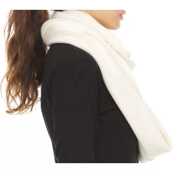 100 Merino Wool Everyday Knit Infinity Scarf  Winter Loop Scarf  Midweight Scarves for Women and MenNatural Cream