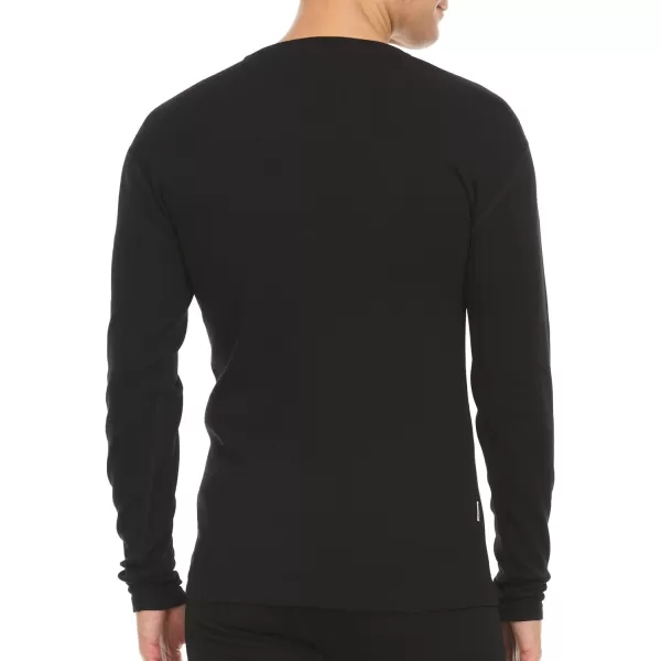 Mens Long Sleeve VNeck  100 Merino Wool Base Layer  Casual Shirt  Under Layer  MidlayerBlack