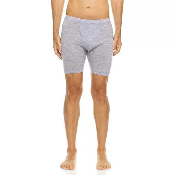 Mens Merino Wool Midway Boxer Briefs  Everyday Wear  Breathable UnderwearAsh Gray