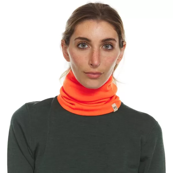 Minus33  Midweight Neck Gaiter  100 Merino Wool  Multipurpose Headwear  Skiing Neck Warmer  Winter Face MaskBlaze Orange