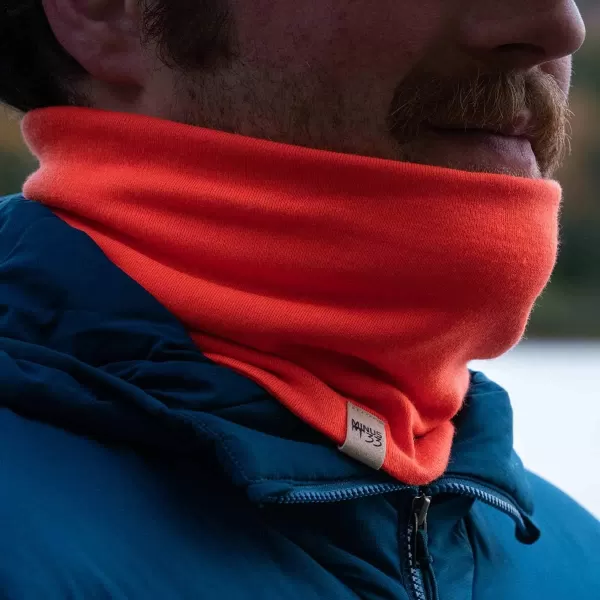 Minus33  Midweight Neck Gaiter  100 Merino Wool  Multipurpose Headwear  Skiing Neck Warmer  Winter Face MaskBlaze Orange