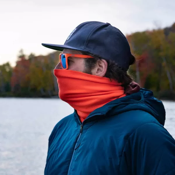 Minus33  Midweight Neck Gaiter  100 Merino Wool  Multipurpose Headwear  Skiing Neck Warmer  Winter Face MaskBlaze Orange