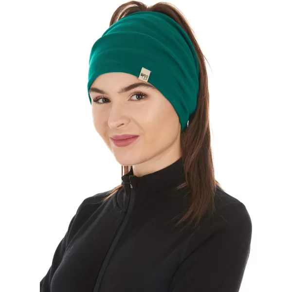 Minus33  Midweight Neck Gaiter  100 Merino Wool  Multipurpose Headwear  Skiing Neck Warmer  Winter Face MaskEmerald Green