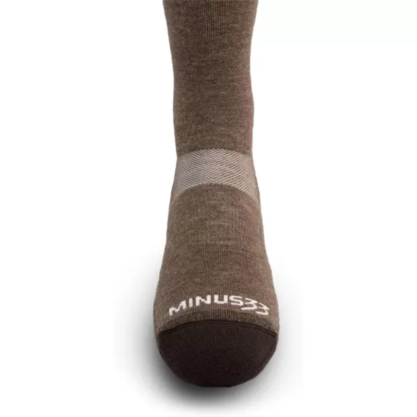 Minus33 All Season Lightweight Mountain Heritage Boot Sock  Made in the USA  Merino Wool Socks  Hiking SocksCoffee