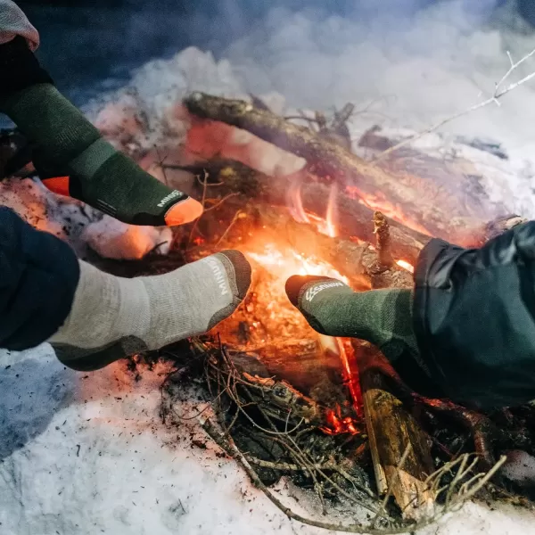 Minus33 All Season Lightweight Mountain Heritage Boot Sock  Made in the USA  Merino Wool Socks  Hiking SocksCoffee