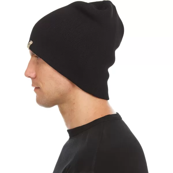 Minus33 Expedition Knit Beanie  100 Merino Wool  Heavyweight Winter HatBlack