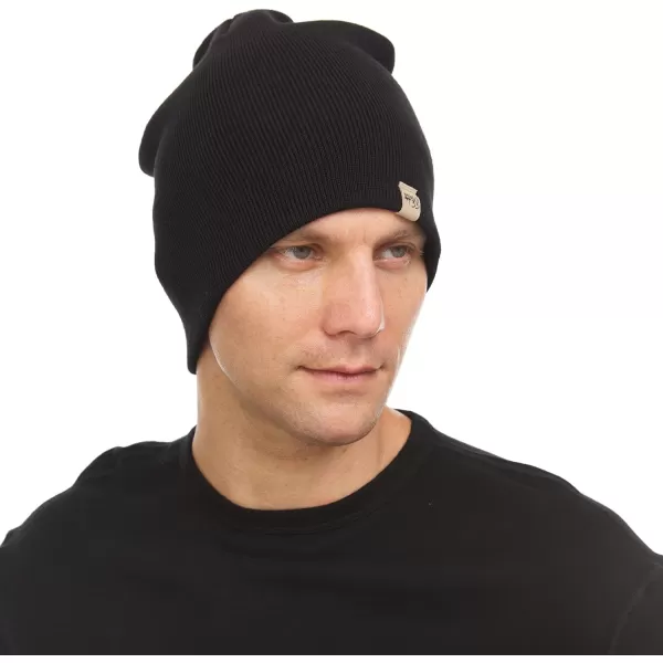 Minus33 Expedition Knit Beanie  100 Merino Wool  Heavyweight Winter HatBlack